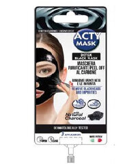 Dziļi attīroša melna sejas maska ar aktīvo ogli, 3 izmantošanas reizēm, Acty Patch cena un informācija | Sejas maskas, acu maskas | 220.lv