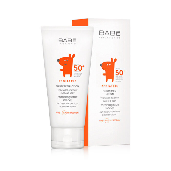 Saules aizsardzības losjons Babe Laboratorios SPF50+, 100 ml cena un informācija | Sauļošanās krēmi | 220.lv