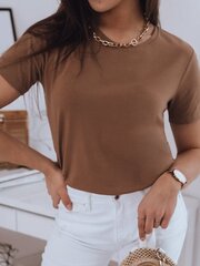Женская футболка Mayla, коричневая цена и информация | Женские футболки | 220.lv