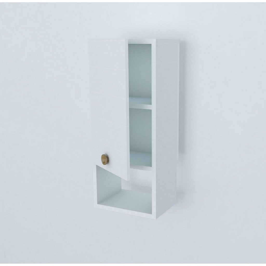 Vannas istabas skapītis Kalune Design 835(II), balts cena un informācija | Vannas istabas skapīši | 220.lv