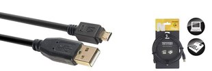 Datu kabelis Stagg USB-A/m - micro USB-A/m 3m cena un informācija | Kabeļi un vadi | 220.lv