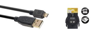 Datu kabelis Stagg USB-A/m - micro USB-A/m 5m cena un informācija | Kabeļi un vadi | 220.lv