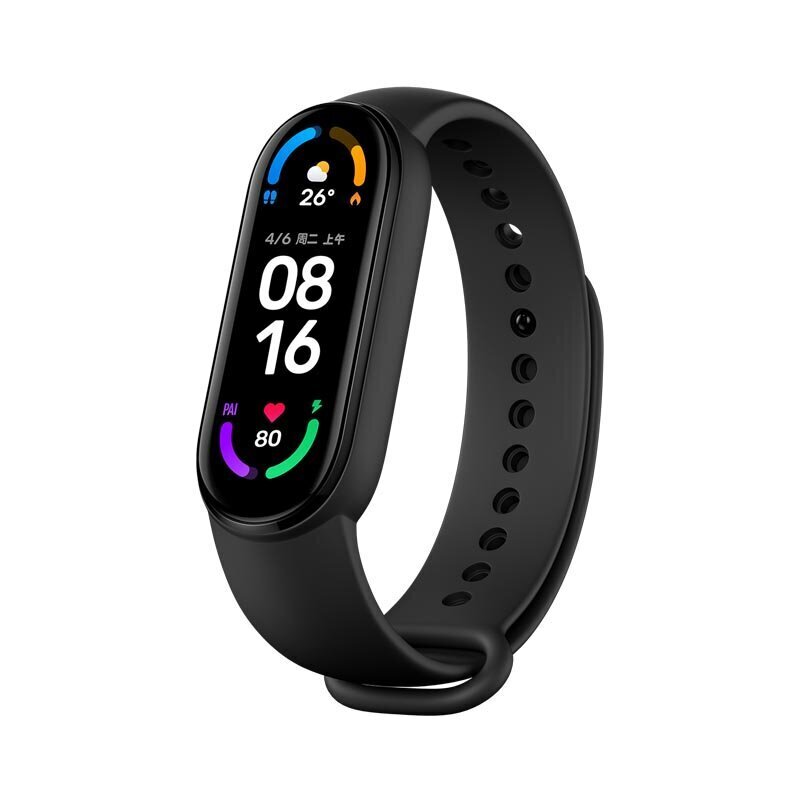 Xiaomi Mi Smart Band 6 Black cena un informācija | Fitnesa aproces | 220.lv