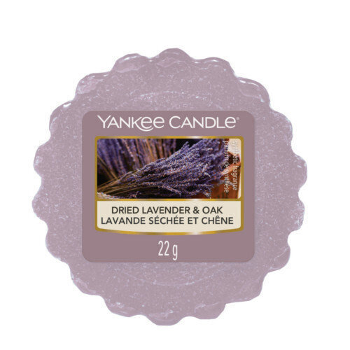 Parfimēts vasks Yankee Candle Dried Lavender and Oak 22 g cena un informācija | Sveces un svečturi | 220.lv
