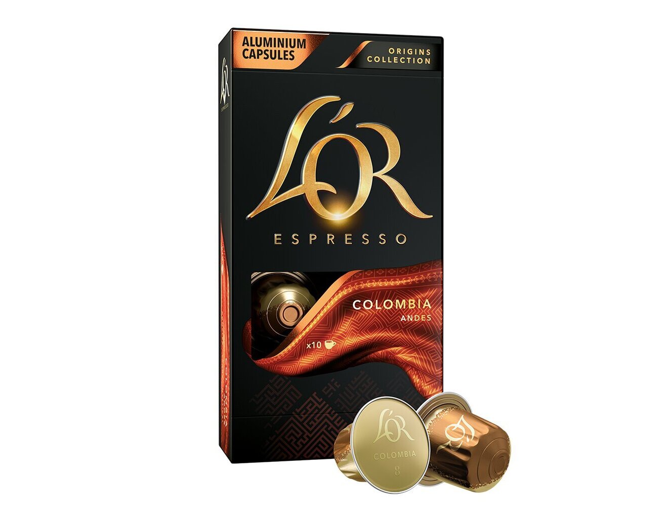 Kafijas kapsulas L'OR Colombia, 10 Nespresso® aparātu kapsulas cena un informācija | Kafija, kakao | 220.lv