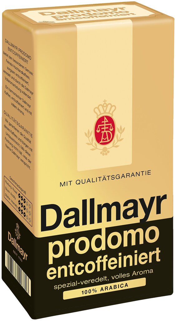 Dallmayr Prodomo maltā kafija bez kofeīna HVP, 500 g цена и информация | Kafija, kakao | 220.lv