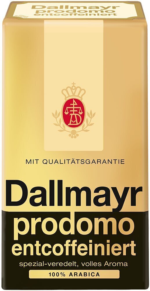 Dallmayr Prodomo maltā kafija bez kofeīna HVP, 500 g цена и информация | Kafija, kakao | 220.lv