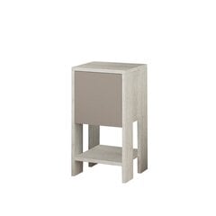 Ночной столик Kalune Design 776 (I), 55 см, белый/светло-коричневый цена и информация | Прикроватные тумбочки | 220.lv