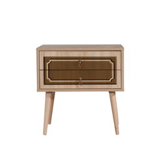 Ночной столик Kalune Design 869, 61 см, коричневый/дуб цена и информация | Прикроватные тумбочки | 220.lv