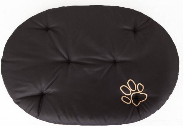 Hobbydog ovāls spilvens Black, R2, 50x38 cm cena un informācija | Suņu gultas, spilveni, būdas | 220.lv
