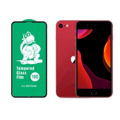 Fusion Full Glue 18D Tempered Glass Aizsargstikls Pilnam Ekrānam Apple iPhone 7+ / 8+ Melns цена и информация | Защитные пленки для телефонов | 220.lv