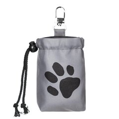 Hobbydog сумка для собачьих угощений Grey Paw, 18x5x12 см цена и информация | Аксессуары для дрессировки собак | 220.lv
