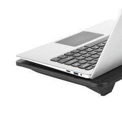Кулер для ноутбука до 14 дюймов Rebel / бесшумный вентилятор / LED / USB цена и информация | Охлаждающие подставки и другие принадлежности | 220.lv
