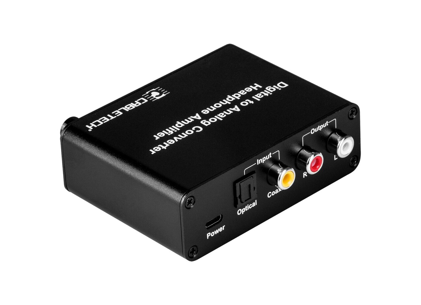 Cabletech Digitālās uz Analogās Skaņas Pārveidotājs ar 3.5mm Austiņu Ligzdu / Melns cena un informācija | Adapteri un USB centrmezgli | 220.lv