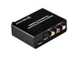 Cabletech Digitālās uz Analogās Skaņas Pārveidotājs ar 3.5mm Austiņu Ligzdu / Melns cena un informācija | Adapteri un USB centrmezgli | 220.lv