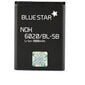 Blue Star Nokia BL-5B priekš Nokia 3220, 3230, 5070, 5140, 5140i, 5200, 5208, 5300, 5320, 5500, 6020, 6021, 6060, 6070, 6080, 6120C, 6121C, 6122C, 7260, 7360, N80, N90 (analogs) cena un informācija | Akumulatori mobilajiem telefoniem | 220.lv