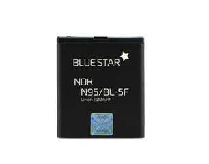 BlueStar Аккумулятор Nokia N95 N96 E65 Li-Ion 1100 mAh Аналог BL-5F цена и информация | Аккумуляторы для телефонов | 220.lv