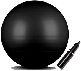 Vingrošanas bumba Indigo Anti-burst IN002 d-85 cm, melna cena un informācija | Vingrošanas bumbas | 220.lv