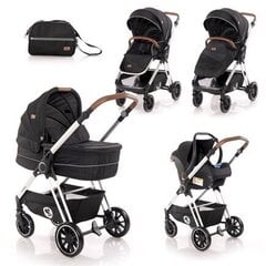 Универсальная коляска Lorelli Angel 3in1, Black цена и информация | Коляски | 220.lv