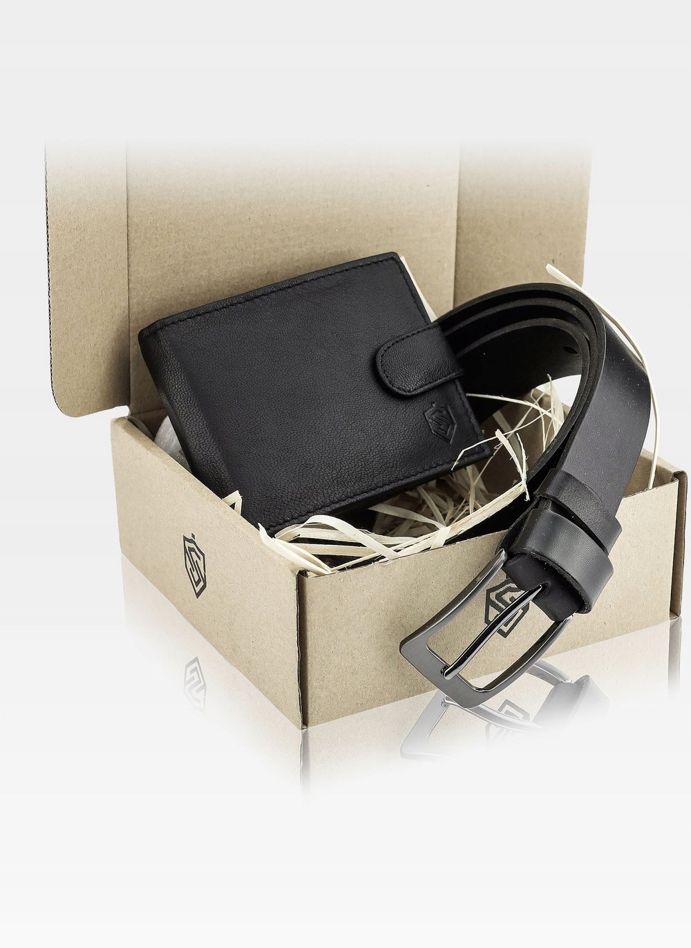 STEVENS GIFT SET Wallet Leather Belt Men by Stevens