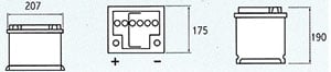 Akumuliatorius Jenox Classic 55AH 470A