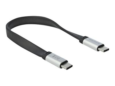 Кабель Delock USB-C - USB-C на USB-C, 22 см_1