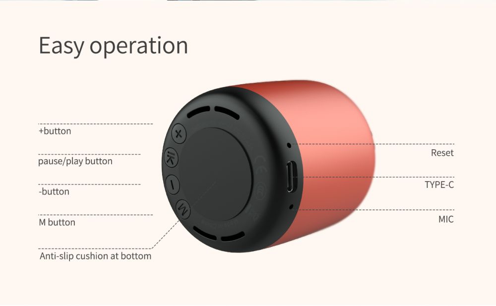 Accessories Bluetooth speakers Bullet Mini Wireless Speaker  blue