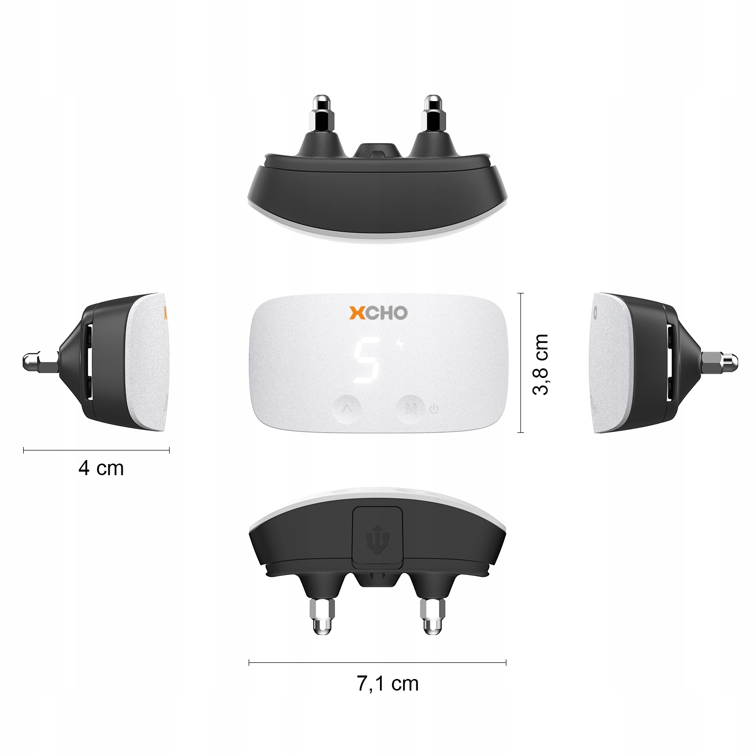 ELEKTRISKAIS LŪPU SENSORS SUŅIEM LED SHOCK Maksimālais kakla apkārtmērs 62 cm