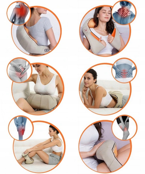 3D SHIATSU BACK MASSAGER SILDĪŠANAS MASĀŽA Ražotāja kods 2282