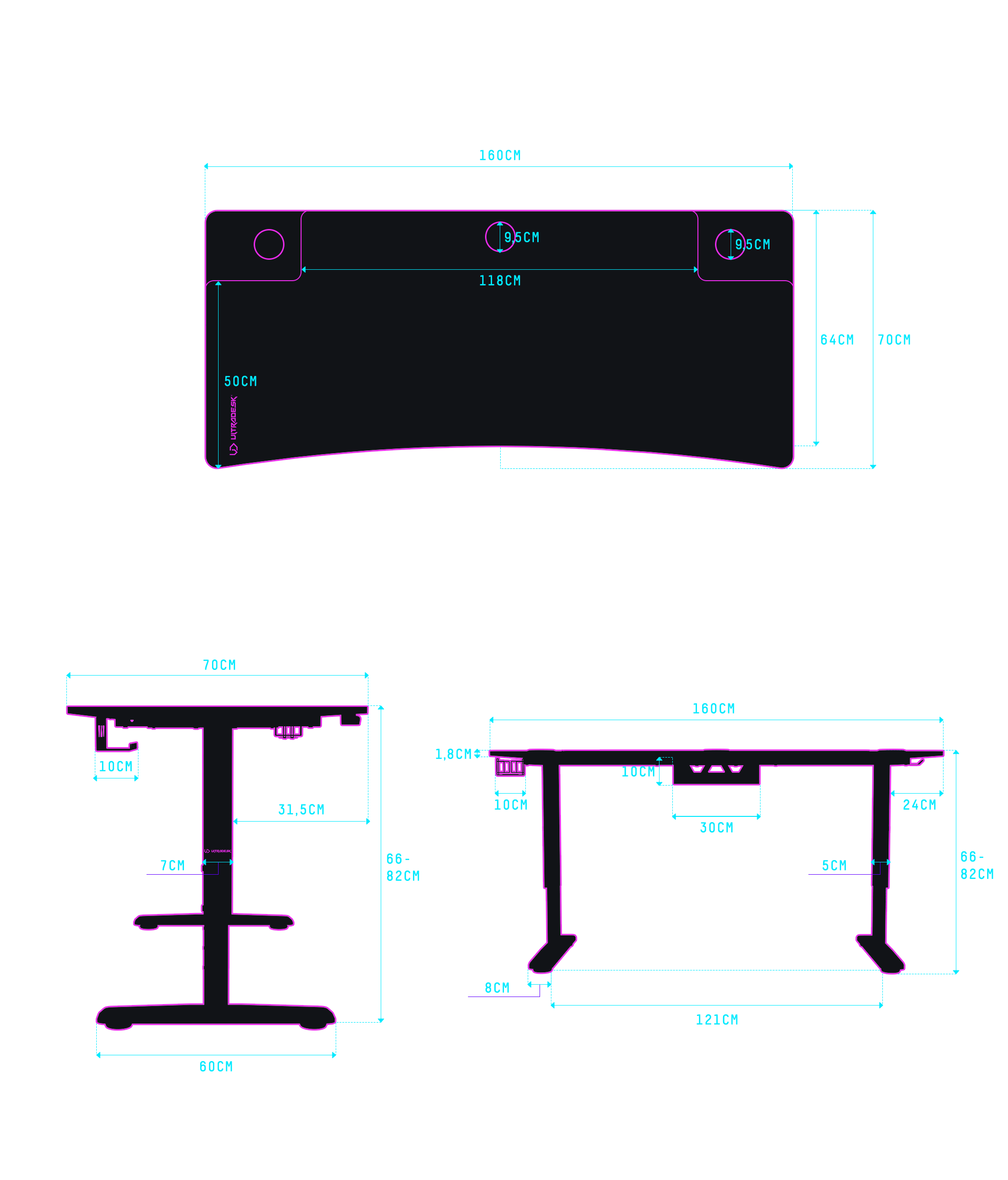 Ultradesk CRUISER datorgalds