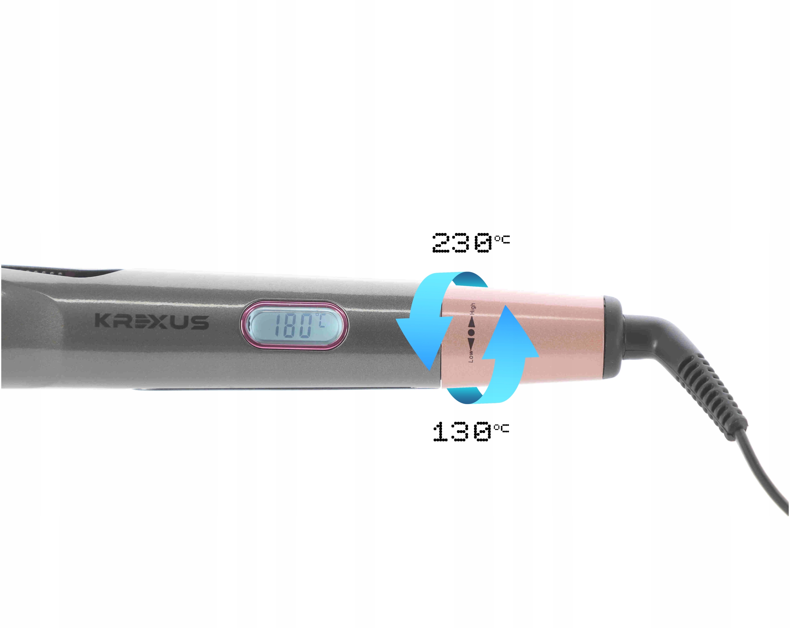 2in1 LCD KERAMIKAS MATU IZGAISTOŠANĀS Modelis EX9101