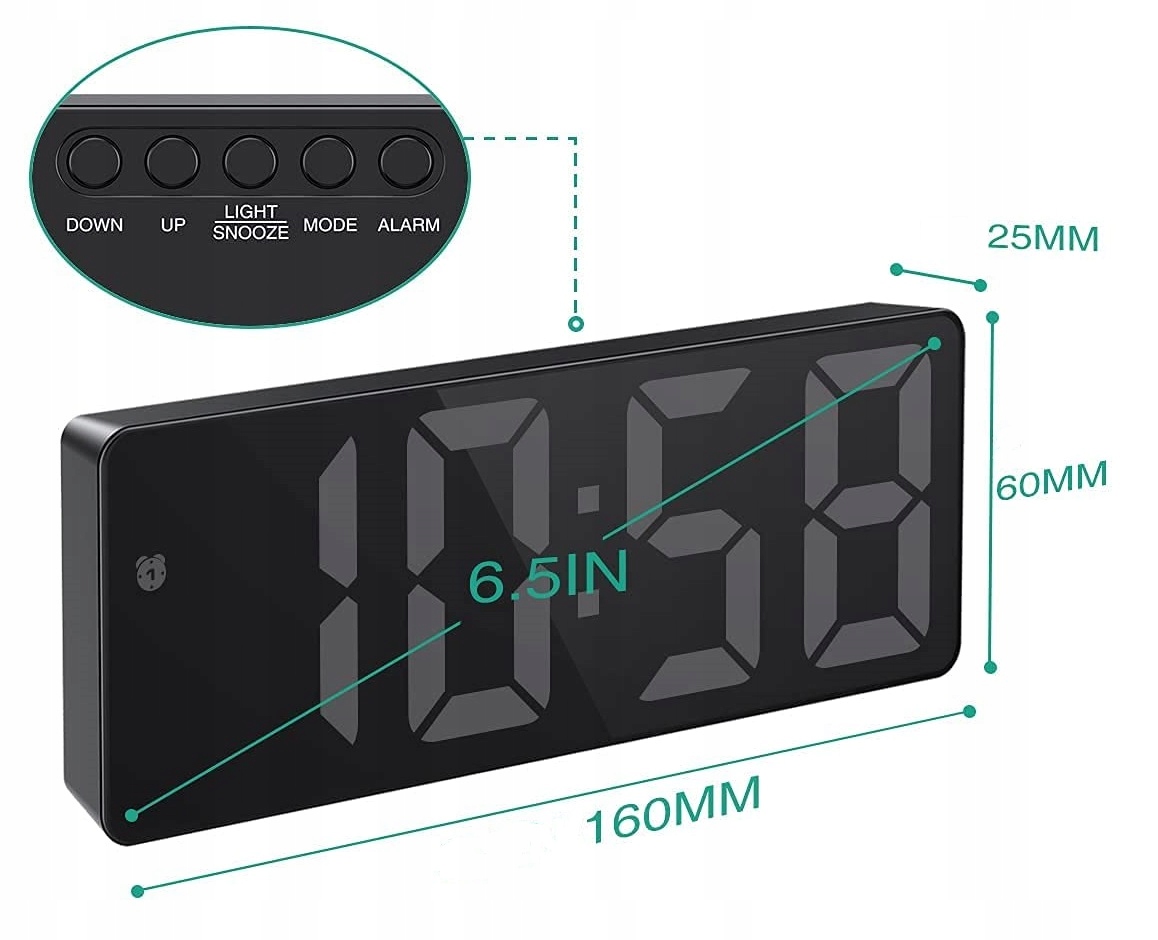 DIGITĀLAIS ELEKTRONISKS MODinātājs DATUMS LED USB Galvenais materiāls plastmasa