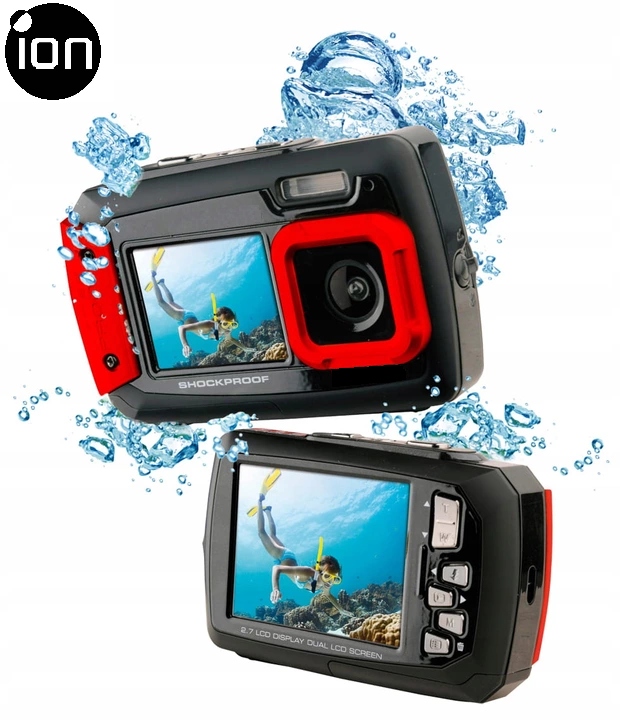 Ūdensizturīga digitālā kamera 14 MPX 2x LCD + BEZMAKSAS EAN 4897042191324