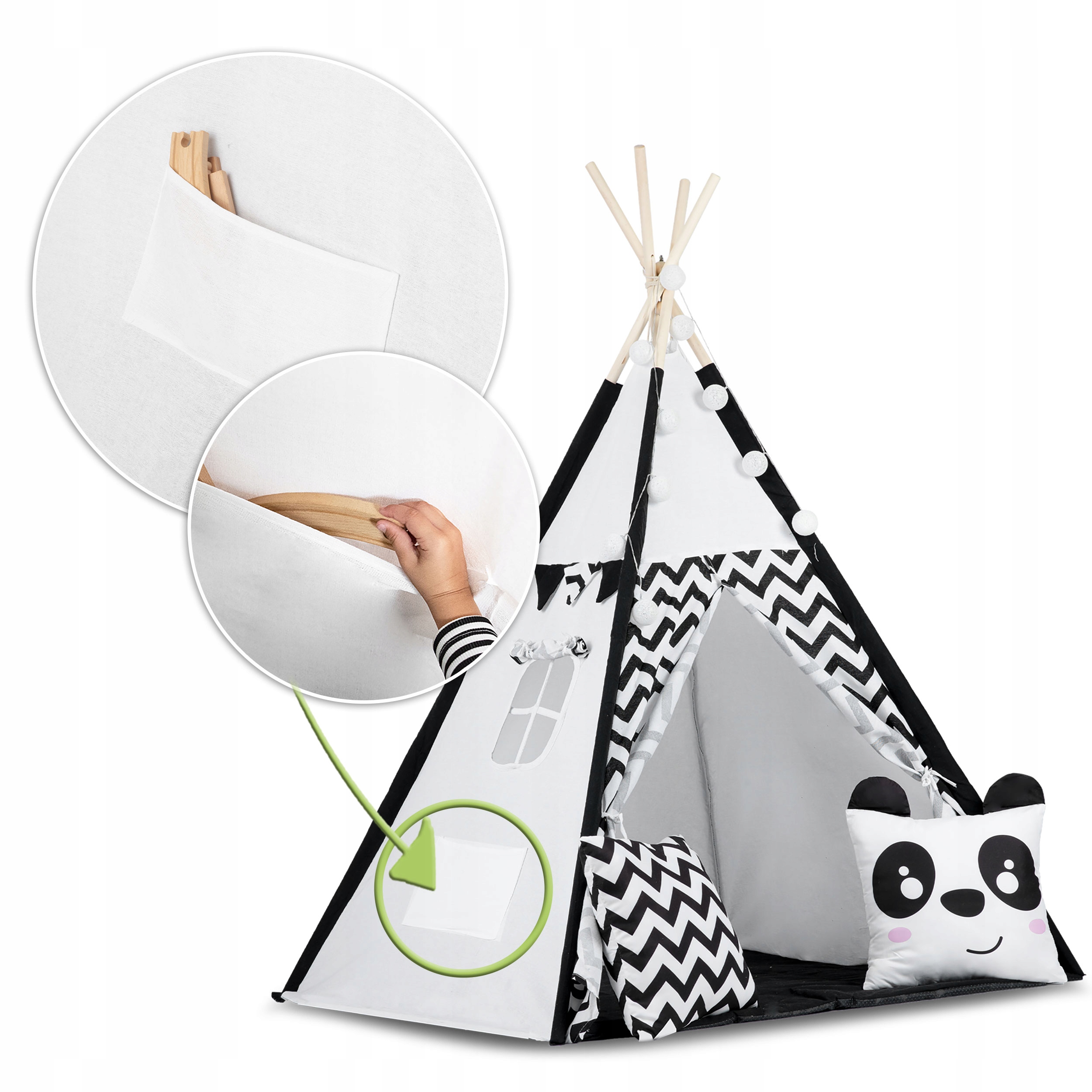 TYPE telts bērniem TEEPEE Girland Pillows Produkta svars ar atsevišķu iepakojumu 4,6 kg