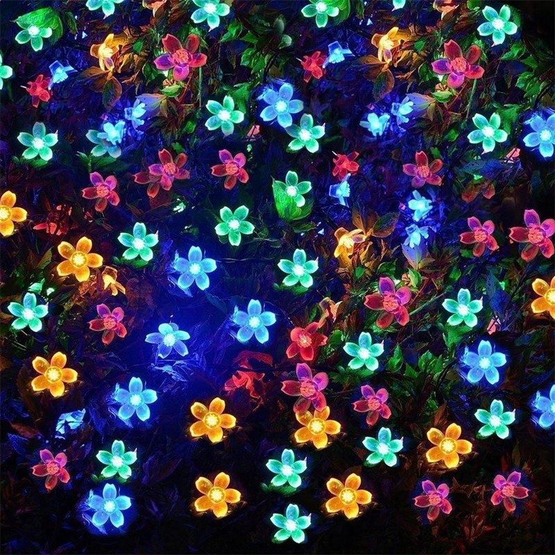 Solar Garland KRĀSAINI ZIEDI 50 LED FLOWER EAN 5901508315243