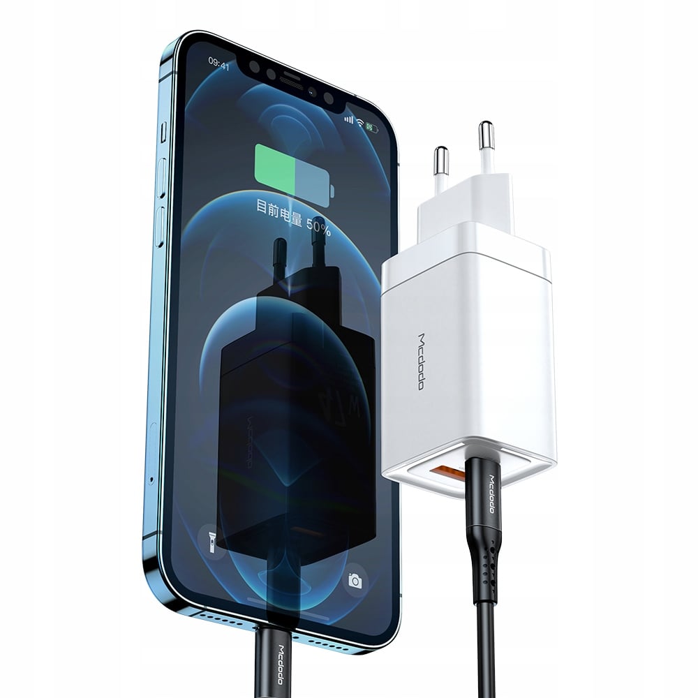 Mcdodo мини GaN зарядное устройство для телефона, 2X USB/USB-C PD QC - 47  Вт CH-8580 цена | 220.lv