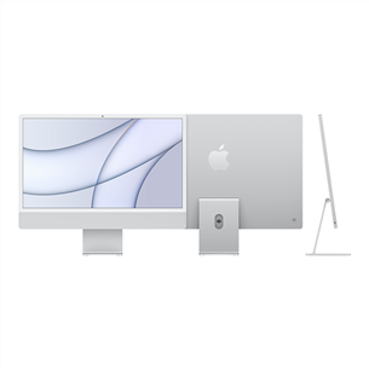 Kompiuteris Apple iMac 24” M1 8/512GB Silver SWE MGPD3KS/A 