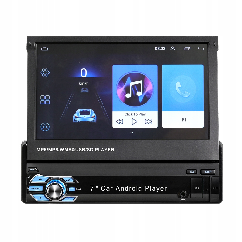 AUTO RADIO 1DIN 7 '' BT SLIDING SCREEN TOUCH Ražotāja kods VAG