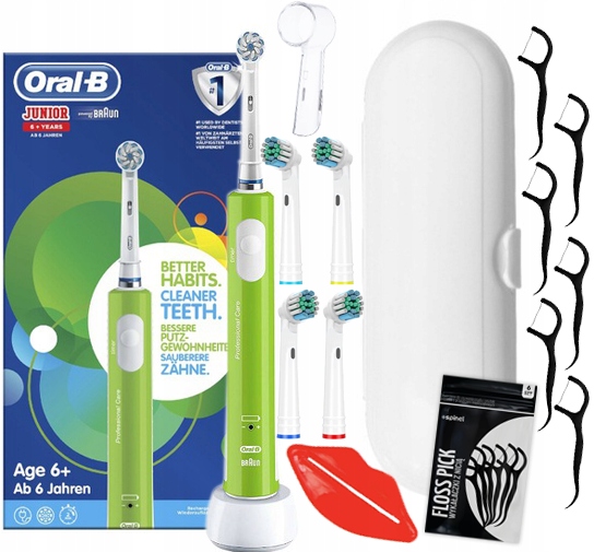 ELEKTRISKĀ BIRSTA ORAL-B JUNIOR + PIEDERUMI