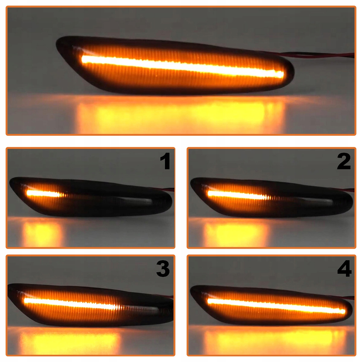 LED DINAMISKIE PAZIŅAS RĀDĪTĀJI BMW E46 E60 E90 E92 Auto tips Vieglie auto