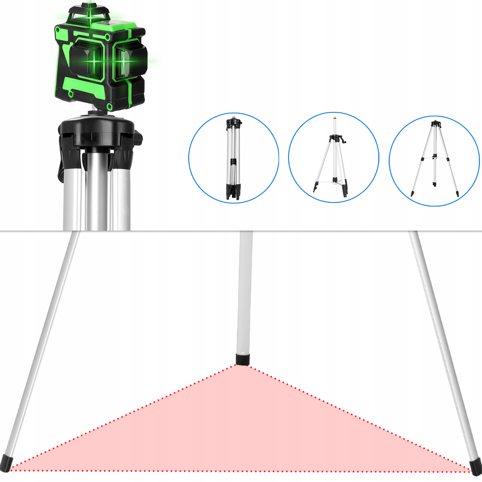 LĀZERA LĪMENIS ar 12 LINE VERTICAL LINE 360 3D Modelis Nr