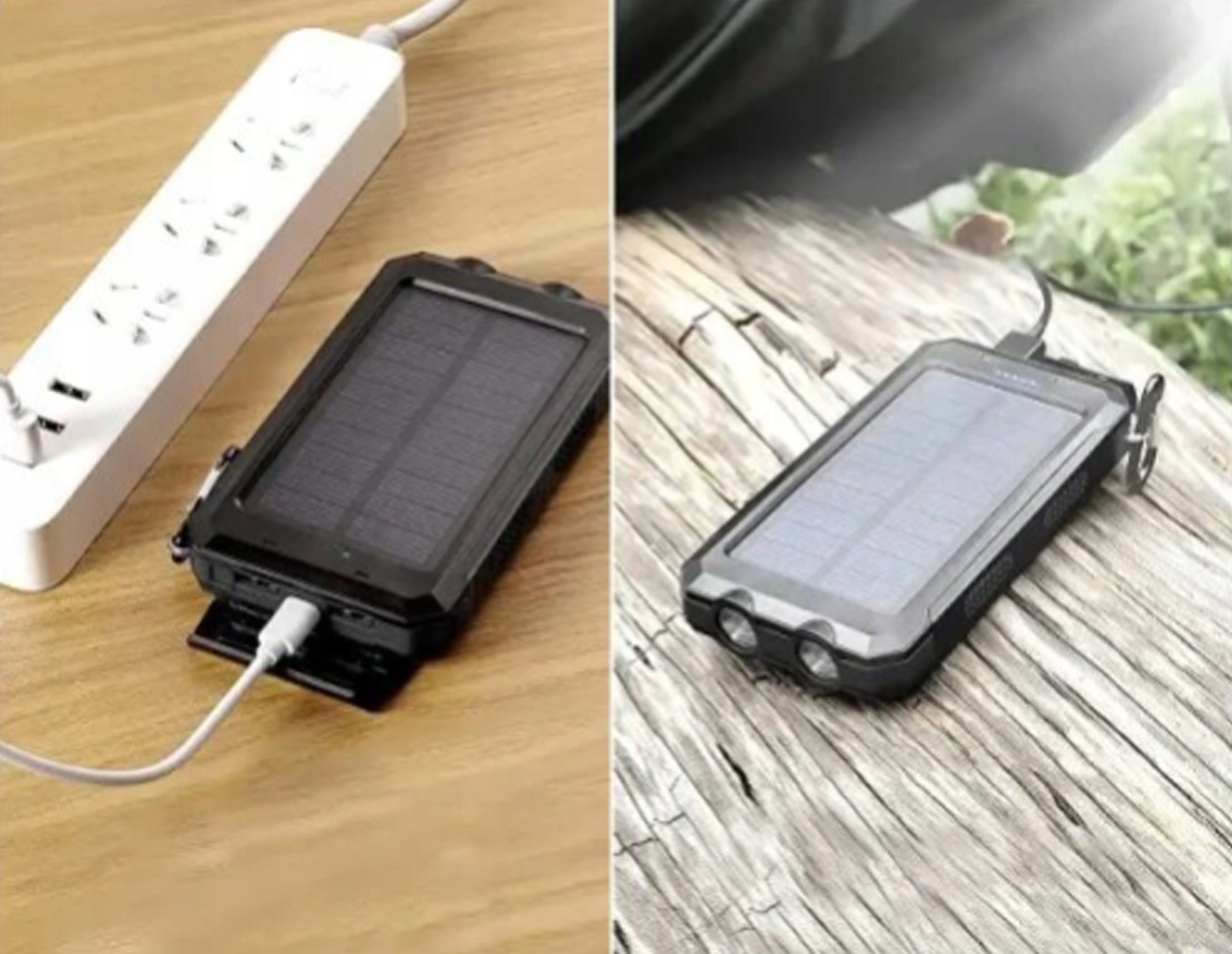 JAUNĀKĀ SOLAR POWERBANK 20000mAh 2xUSB LĀBRA Produkta augstums 14 cm