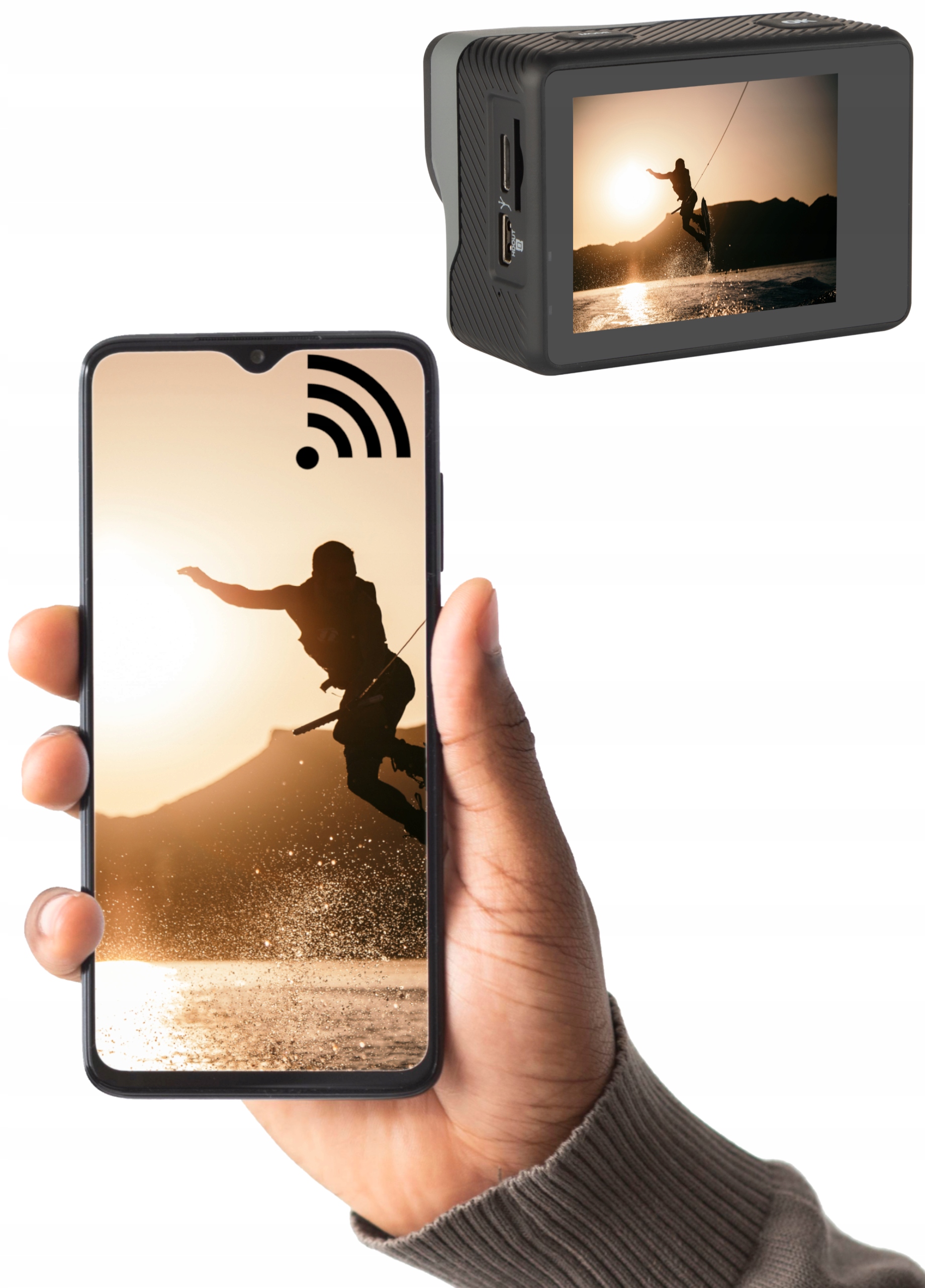 BLOW Go Pro4U 4K sporta kameru wifi piederumi CMOS matrica