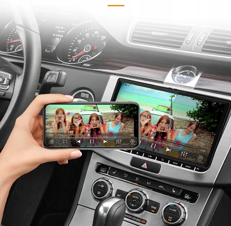 NAVIGĀCIJA 2DIN RADIO VW PASSAT B6 B7 GOLF 5 V 6 VI Bluetooth Wi-Fi komunikācija