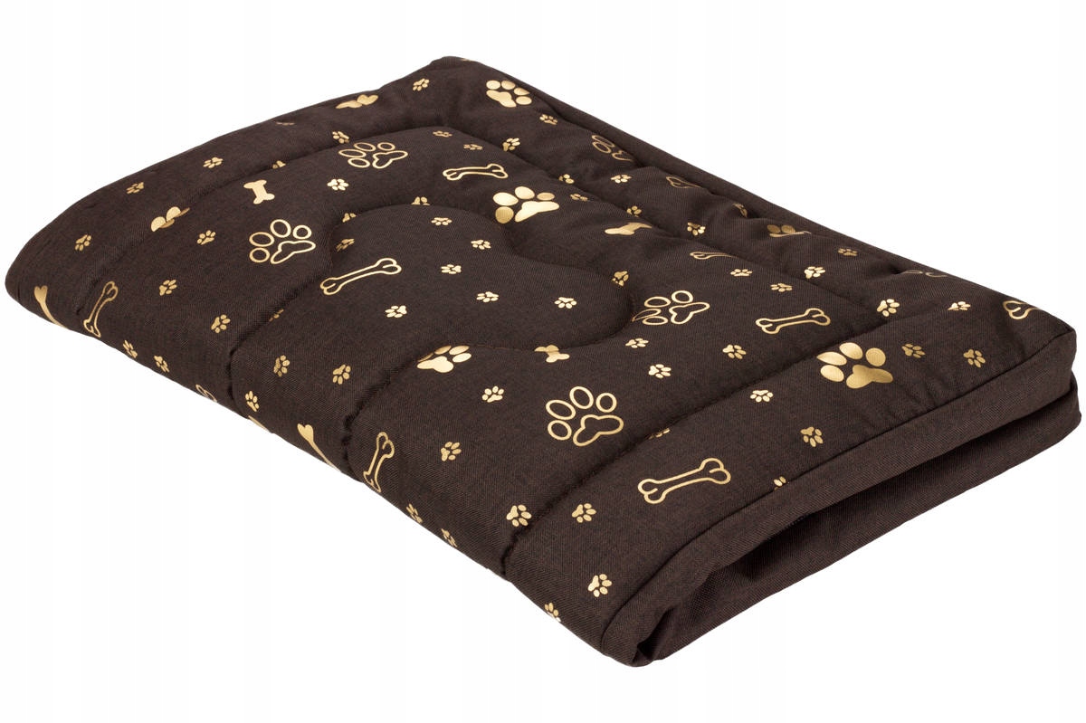 ŪDENSIZTURĪGS matracis FOAM suņu gulta 70x50 Krāsu toņi brūns,zelts