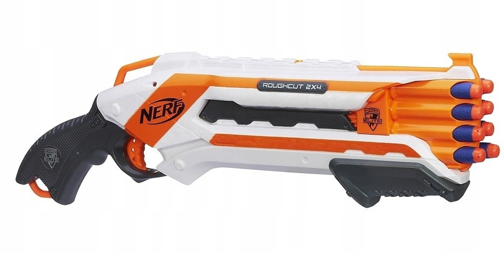 NERF LAUNCHER ELITE SHOTGUN ROUGH CUT 2X4 A1691 Ražotāja kods A1691 RIFLE ARROW GUN