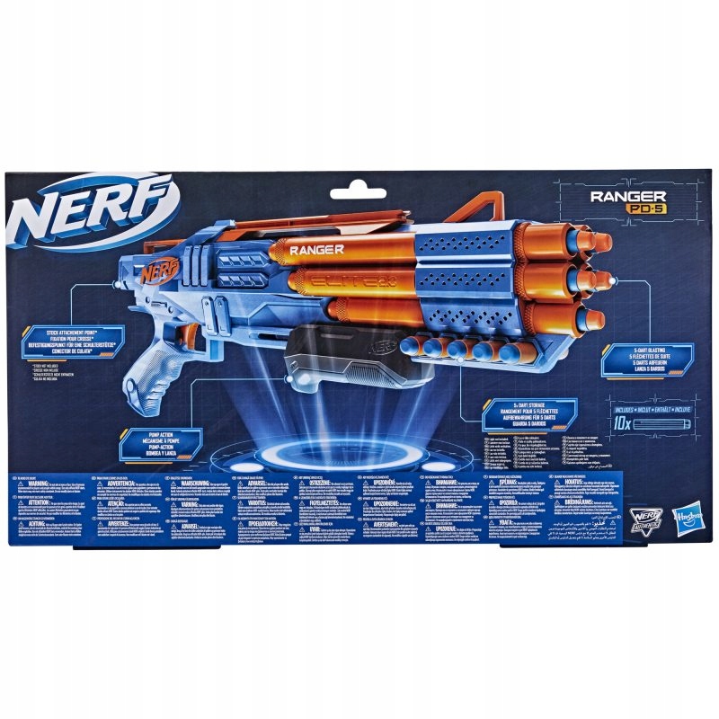 NERF ELITE 2.0 RANGER PD-5 F4186 + MĒRĶI + 50 VEIKALI  Dominējošā krāsa ir cita krāsa