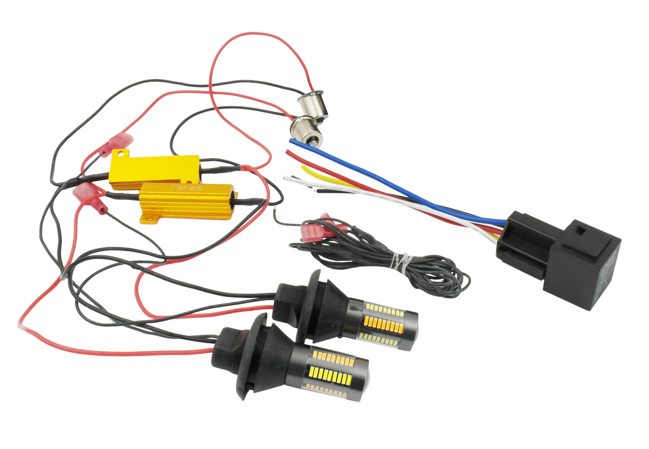 2in1 LED DIENAS gaisma + INDIKATORI DRL PY21W EAN (GTIN) 5903726600385