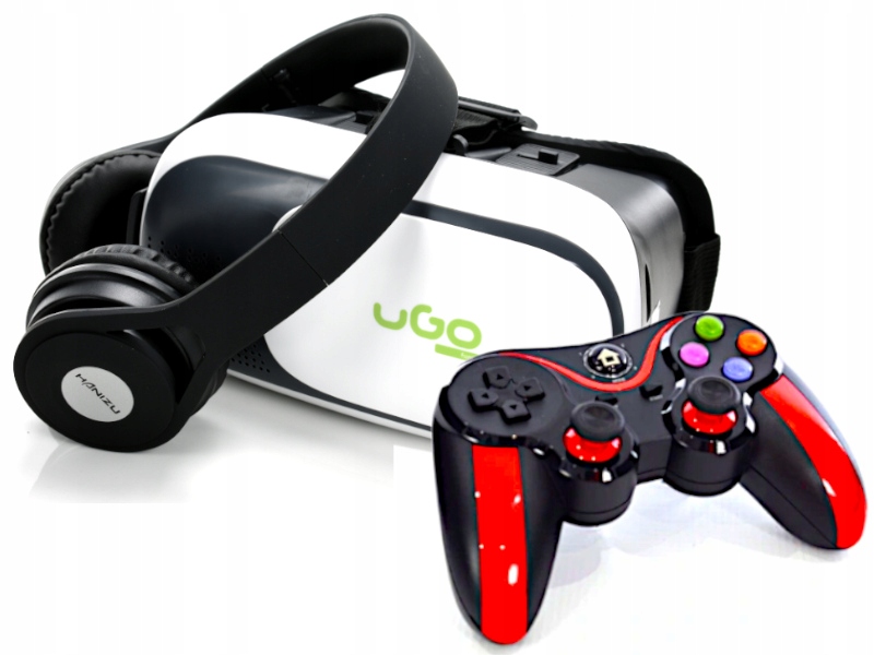 Ziemassvētku dāvana Goggles BOX 3D Headphones Gamepad Ražotāja kods UVR-1025
