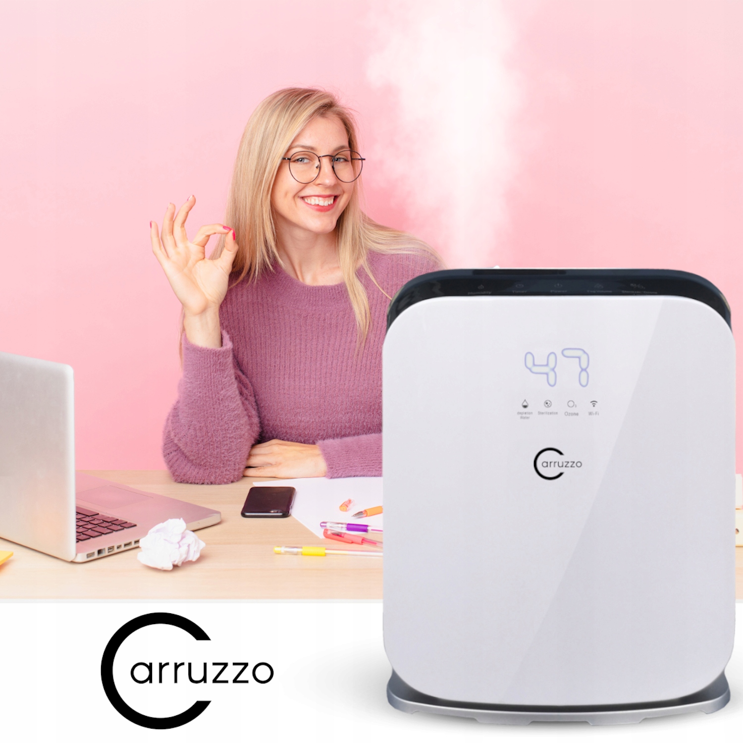 AIR HUMIDIFIER INTELLIGENT PURIFIER aromāts Darbības laiks 72 h